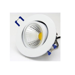 Trade Shop Traesio-faretto Da Incasso Led Cob Epistar 3w Riflettore Bianco Freddo E Bianco Caldo -