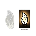 Trade Shop Traesio-applique Foglia A Parete 7 Watt Lampada Abat Jour Luce Fredda Calda Naturale E32 - -bianco Naturale      -