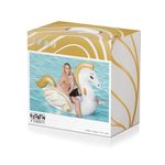 Bestway-41118-galleggiante-da-piscina-e-da-spiaggia-Oro-Bianco-Gonfiabile-cavalcabile-Vinile