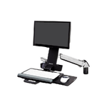 Ergotron Styleview Sit-Stand Combo Arm supporto da tavolo per Tv a schermo piatto 61 cm (24") Parete Alluminio