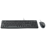 Logitech-Desktop-MK120-tastiera-Mouse-incluso-USB-QWERTY-Inglese-UK-Nero