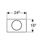 Geberit-115.758.KJ.5-Parte-di-ricambio-per-sciacquone-Piastra-a-filo-Bianco-Cromo