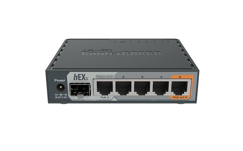 MikroTik-RouterBOARD-hEX-S---Router---4-Port-Switch---GigE---WAN-Ports--2