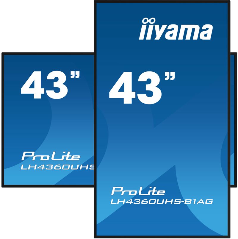 iiyama-PROLITE-Pannello-A-digitale-108-cm--42.5---LED-Wi-Fi-500-cd-m²-4K-Ultra-HD-Nero-Processore-integrato-Android-11-24-7