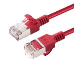 Microconnect V-FTP6A03R-SLIM cavo di rete Rosso 3 m Cat6a U/FTP STP (CAT6A U-FTP Slim LSZH 3m - Network Cable Red - Warr