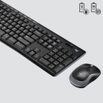 Logitech-Wireless-Combo-MK270-tastiera-Mouse-incluso-USB-QWERTZ-Svizzere-Nero