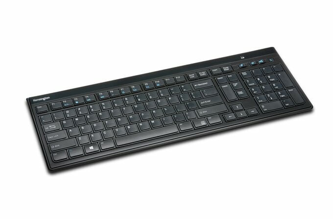 Kensington-Advance-Fit-tastiera-RF-Wireless-QWERTY-Inglese-Nero--Kensington-Advance-Fit-Slim---Keyboard---wireless---2.4