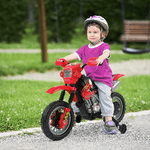 HOMCOM-Moto-Cross-Elettrica-con-Rotelle-Rosso-per-Bambini-3-anni-e-piu-Batteria-6V-Velocita-2.5km-h-102-x-53-x-66cm