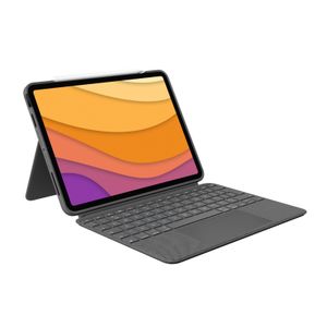 Logitech Combo Touch Custodia con Tastiera per iPad Air (4. gen - 2020) - Tastiera Retroilluminata Rimovibile