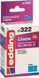 cartuccia-per-stampante-edding-EDD-322-ciano-compatibile-con-Canon-CLI-551-XL