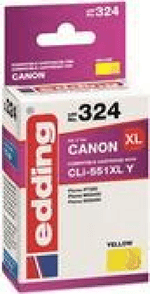 cartuccia-per-stampante-edding-EDD-324-gialla-compatibile-con-Canon-CLI-551-XL