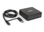 Hamlet-HDKC-PD8000-replicatore-di-porte-e-docking-station-per-laptop-Cablato-USB-3.2-Gen-1--3.1-Gen-1--Type-C-Nero