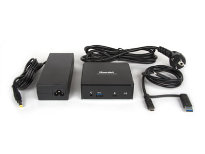 Hamlet-HDKC-PD8000-replicatore-di-porte-e-docking-station-per-laptop-Cablato-USB-3.2-Gen-1--3.1-Gen-1--Type-C-Nero