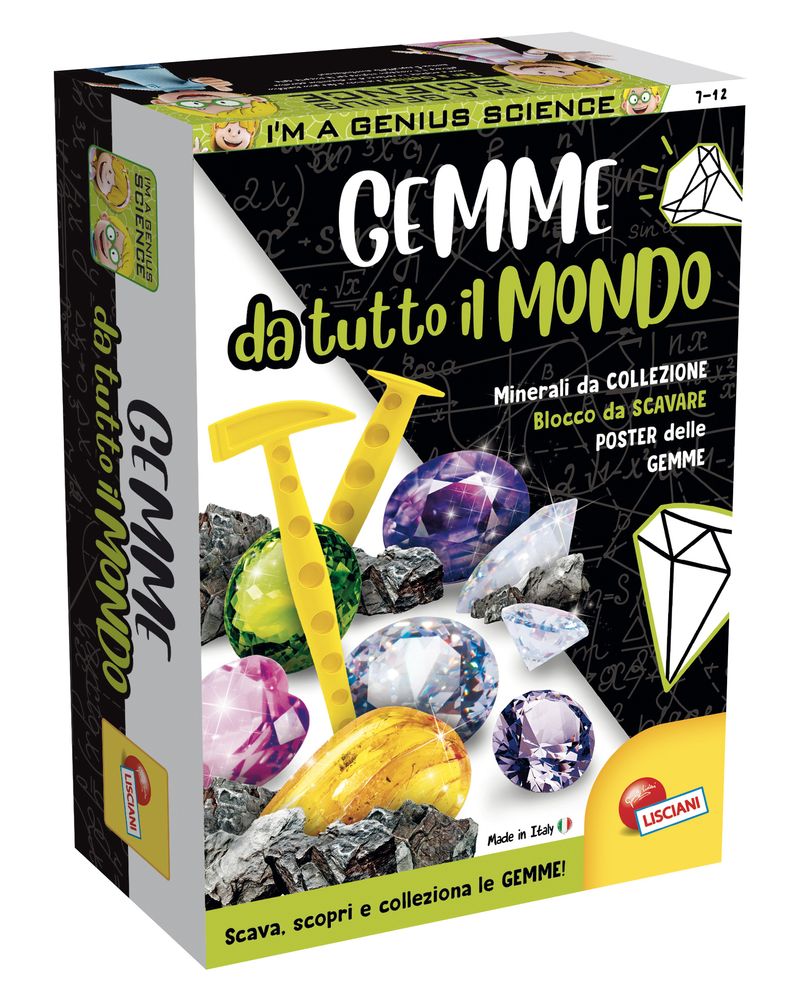 Lisciani-Gioco-Educativo-Im-a-Genius-Scienza-Pocket-Gemme-da-Tutto-il-Mondo