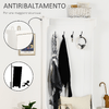 HOMCOM-Appendiabiti-con-Panca-Contenitore-Carico-Max.100kg-71.5-x-39.5-x-170cm-Bianco