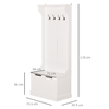 HOMCOM-Appendiabiti-con-Panca-Contenitore-Carico-Max.100kg-71.5-x-39.5-x-170cm-Bianco