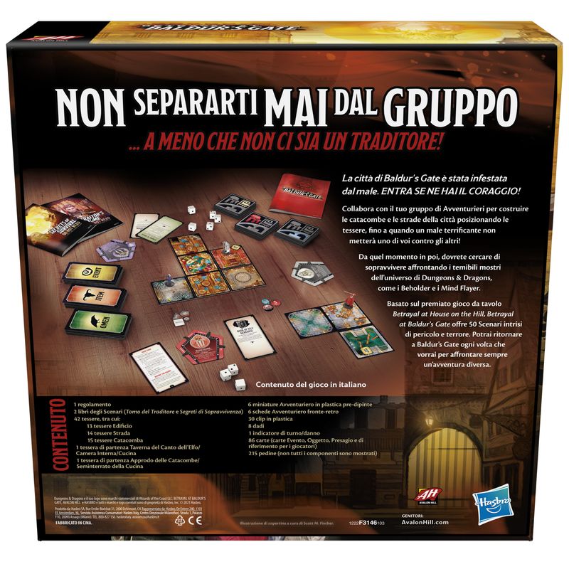 Avalon-Hill--Betrayal-at-Baldur-s-Gate-gioco-da-tavolo-per-adulti-gioco-con-traditore-nascosto-gioco-fantasy-dai-12-anni-in-su-gioco-Damp-D