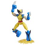 Hasbro Marvel Avengers - Bend and Flex Missions, Wolverine Fire Mission, action figure pieghevole da 15 cm