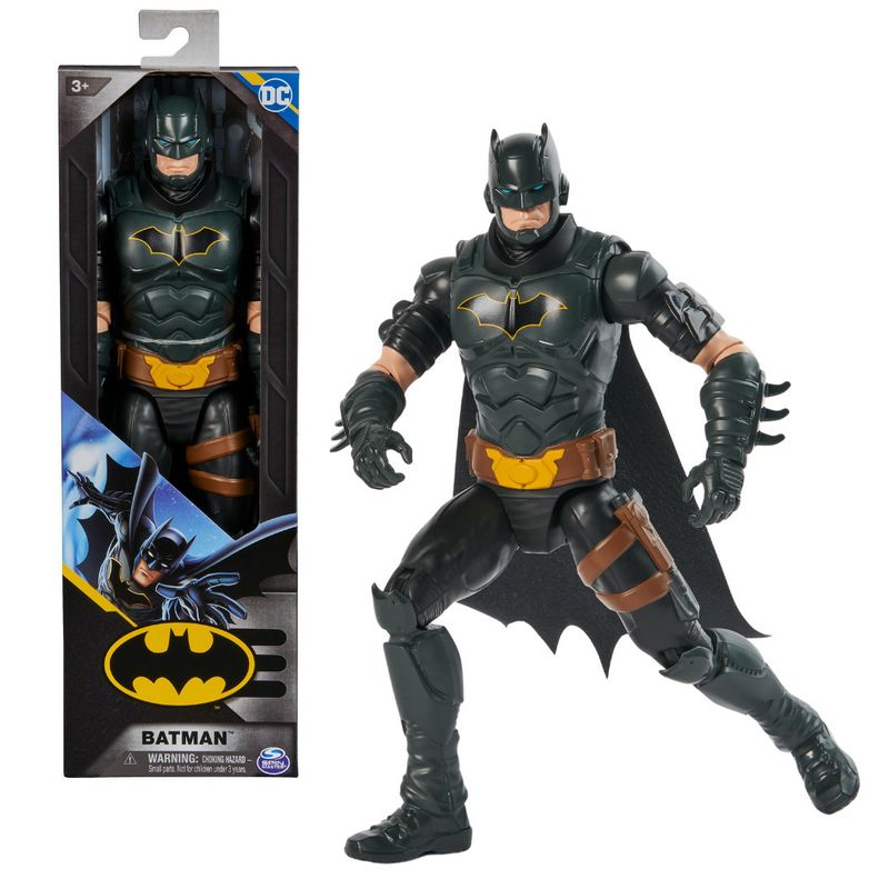 DC-Comics--Action-Figure-Batman-Armatura-Grigia-Supereroe-Giocattolo-in-Scala-Personaggio-Mondo-Batman-Alto-30-cm-Supereroe-con-11-Punti-di-Articolazione-Giochi-per-Bambini-e-Bambine-3--anni