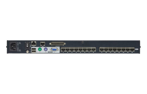 ATEN-16-Port-RJ45-High-Density-KVM-Over-the-NET-Daisy-Chain-2e-Console-Port-by-laptop