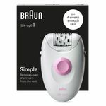 Braun-Silk-epil-1-1-000-Epilatore-Elettrico-Donna-Con-Cavo-Pelle-Liscia-Per-Settimane-Bianco-Rosa