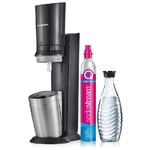 SodaStream Crystal 3.0 Metallo, Acciaio inossidabile Nero