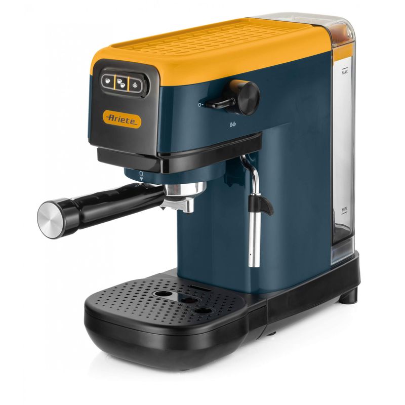 Ariete-1399-Macchina-da-caffe-espresso-Mango-Yellow-Per-polvere-e-cialde-ESE-1300-W-Capacita-11L-15-bar-di-pressione-Filtro-1-2-tazze-e-cialda-ESE-Cappuccino-Giallo