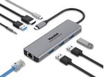 Hamlet-HDKC-PD200U-replicatore-di-porte-e-docking-station-per-notebook-Cablato-USB-3.2-Gen-1--3.1-Gen-1--Type-C-Grigio