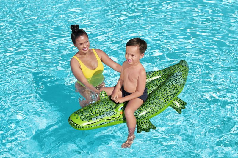 Bestway-41477-galleggiante-da-piscina-e-da-spiaggia-Verde-Fantasia-Gonfiabile-cavalcabile