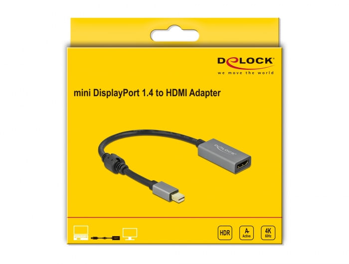 DeLOCK-66570-cavo-e-adattatore-video-02-m-Mini-DisplayPort-HDMI-tipo-A--Standard--Nero-Grigio