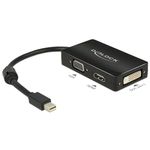 DeLOCK 0.16m DisplayPort/VGA + HDMI + DVI 0,16 m Mini DisplayPort VGA (D-Sub)+ HDMI + DVI Nero