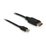 DeLOCK 1m Displayport Cable mini DisplayPort Nero