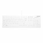 CHERRY-AK-C8112-tastiera-Medico-USB-QWERTY-Tedesco-Bianco