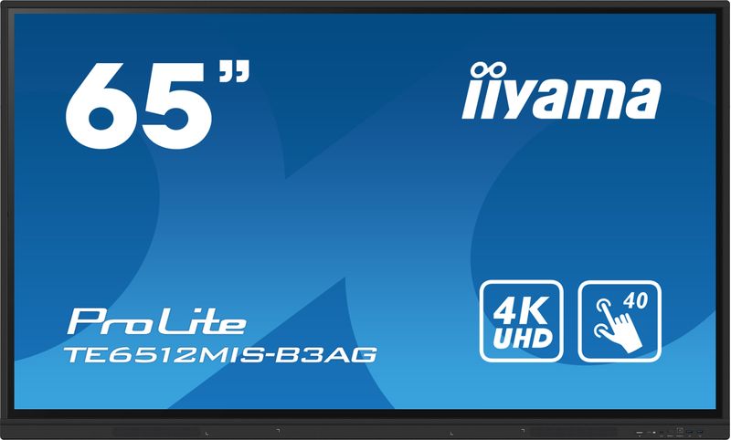 Iiyama-TE6512MIS-B3AG-Visualizzatore-di-Messaggi-Design-Chiosco-65---LCD-Wi-Fi-400-cd-m²-4K-Ultra-HD-Nero-Touch-Screen-Processore-Integrato-Android-11-24-7