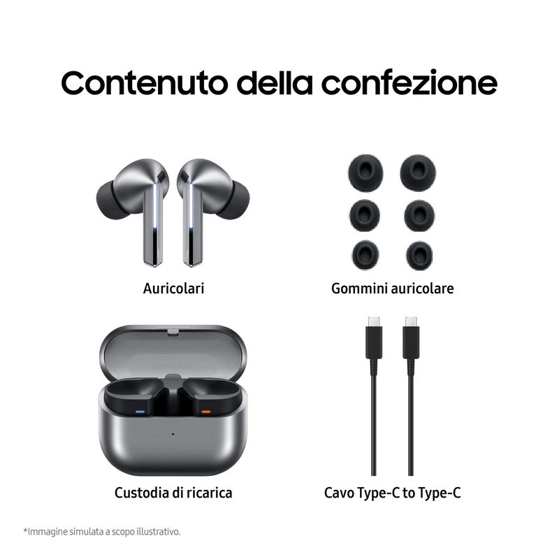 Samsung-Galaxy-Buds3-Pro-Auricolari-AI-in-ear-True-Wireless-Speaker-a-2-vie-Audio-Hi-Fi-Impermeabilita-IP57-Silver