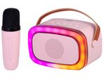 Trevi-XR-8A01-MINIPARTY-ALTOPARLANTE-KARAOKE---BLUETOOTH-ROSA