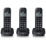 Brondi Gala Trio Telefono DECT Identificatore di chiamata Nero