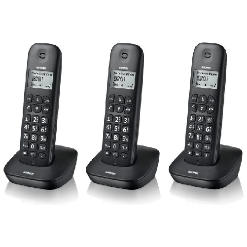 Brondi-Gala-Trio-Telefono-DECT-Identificatore-di-chiamata-Nero