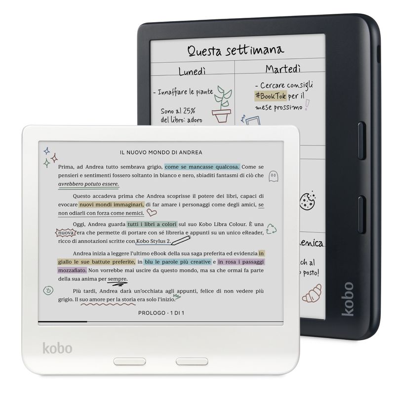 Kobo-Libra-Colour-eReader-Display-antiriflesso-a-colori-E-Ink-Kaleido-3-da-7”-Modalita--Scura-Audiolibri-Impermeabile-Nero