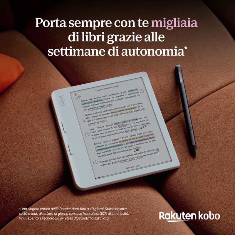 Kobo-Libra-Colour-eReader-Display-antiriflesso-a-colori-E-Ink-Kaleido-3-da-7”-Modalita--Scura-Audiolibri-Impermeabile-Bianco