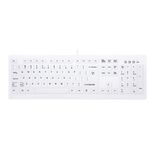 Cherry Hygiene Desktop Keyboard Fully Sealed Watertight  - Corded - QWERTY  - White