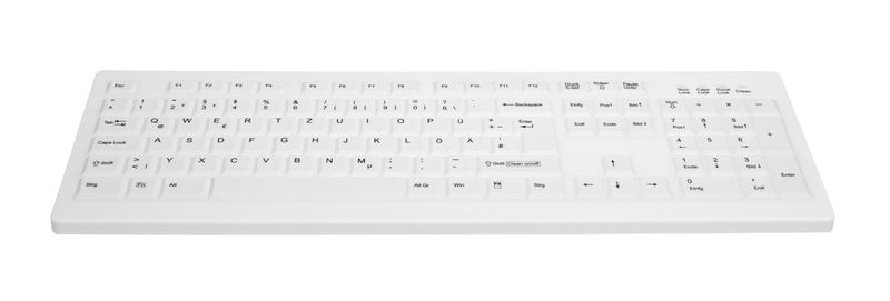 Hygiene-Desktop-Keyboard-Fully-Sealed-Watertight----Corded---QWERTY----White