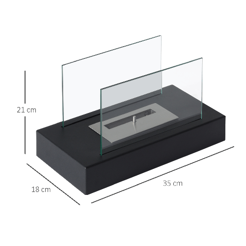 HOMCOM-Camino-Bioetanolo-in-Acciaio-Serbatoio-0.5L-35x18x21cm