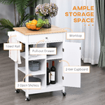 HOMCOM-Carrello-da-Cucina-Salvaspazio-in-Legno-MDF-Bianco--1-Cassetto-1-Armadietto-3-Mensole-e-4-Ruote-66x39.5x86.5cm