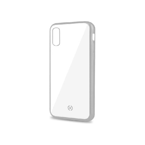 Celly-Laser-Matt-custodia-per-cellulare-165-cm--6.5---Cover-Trasparente-Argento