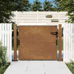 vidaXL Cancello da Giardino 105x105 cm in Acciaio Corten