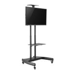 V7-Carrello-porta-TV-regolabile-in-altezza-con-inclinazione--MOBILE-TV-CART-TILT-ADJUSTABLE---ONE-DISPLAYS-UP-TO-70-INCH