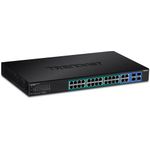 Trendnet TPE-5028WS switch di rete Gestito Gigabit Ethernet (10/100/1000) Supporto Power over Ethernet (PoE) 1U Nero