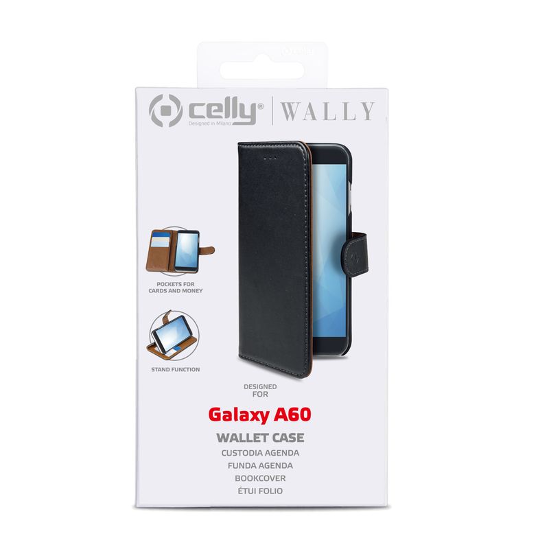 Celly-Wally-custodia-per-cellulare-16-cm--6.3---Custodia-a-borsellino-Nero