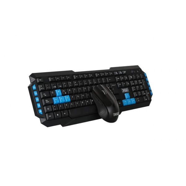 3GO-COMBODRILEW2-tastiera-Mouse-incluso-RF-Wireless-QWERTY-Spagnolo-Nero-Blu